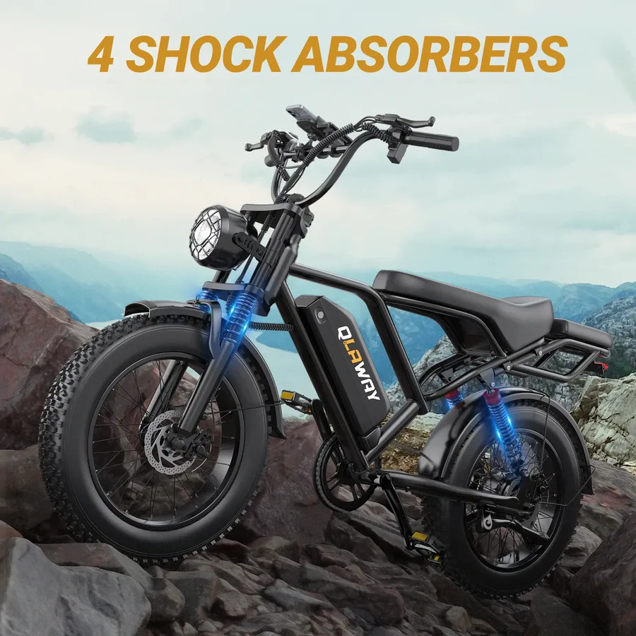 4 shock absorbers, full suspension